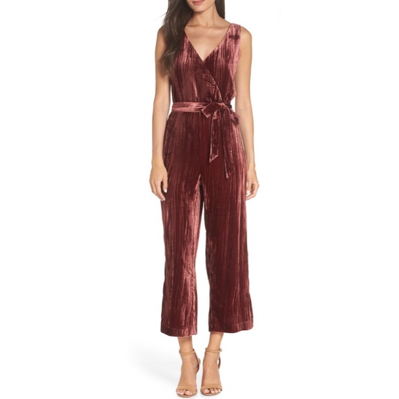 bb dakota velvet jumpsuit